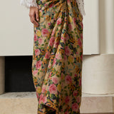 Florentine Ramie Knot Skirt in Dusk