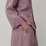 Sculptor Linen Pants in Lilac