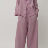 Sculptor Linen Pants in Lilac