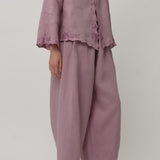 Sculptor Linen Pants in Lilac