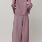 Sculptor Linen Pants in Lilac