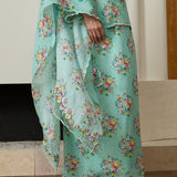 Botanica Ramie Selendang in Cyan