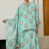 Botanica Ramie Selendang in Cyan