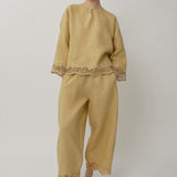 Ares Linen Top in Sunray