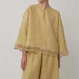 Ares Linen Top in Sunray