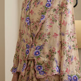 Dian 2-Piece Ramie Kebaya Set in Mulberry