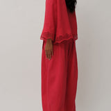 Sculptor Linen Pants in Chilli Pepper