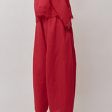 Sculptor Linen Pants in Chilli Pepper