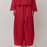 Sculptor Linen Pants in Chilli Pepper