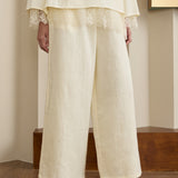 Salon Linen Trousers in Chantilly