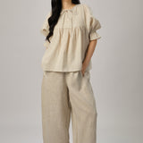 Sculptor Linen Pants in Ecru