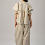 Sculptor Linen Pants in Ecru