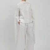 Salon Lace Shawl in Porcelain