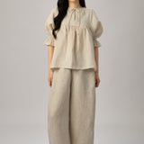 Sculptor Linen Pants in Ecru
