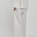 Salon Linen Pants in Porcelain