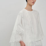 Salon Lace Shawl in Porcelain
