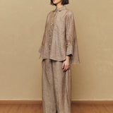 Friday Linen Shirt in Taupe