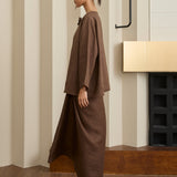 Camille Linen Kedah Top in Hazelwood