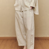 Sculptor Linen Pants in Ecru
