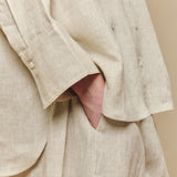 Friday Linen Shirt in Ecru