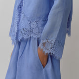 Sculptor Linen Pants in Periwinkle