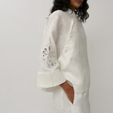 Narumi Linen Tunic in Porcelain