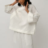 Narumi Linen Tunic in Porcelain