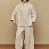 Sculptor Linen Pants in Ecru