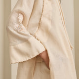 Narumi Long Ramie Tunic in Buttercream