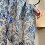 Viola Ramie Selendang in Cerulean