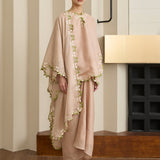 Gaia Ramie Kedah Set with Selendang in Blush