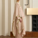 Gaia Ramie Kedah Set with Selendang in Blush