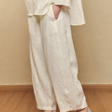 Sculptor Linen Pants in White