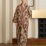 Ophelia Ramie Kebaya Set in Ruby