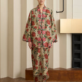 Ophelia Ramie Kebaya Set in Ruby