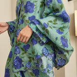 Ophelia Ramie Selendang in Sapphire