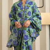 Ophelia Ramie Selendang in Sapphire