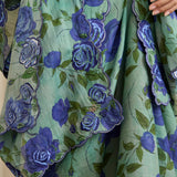 Ophelia Ramie Selendang in Sapphire