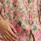 Viola Ramie Selendang in Rosé