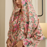 Viola Ramie Selendang in Rosé