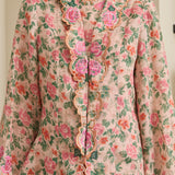 Viola Ramie Kebaya Set in Rosé