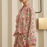 Viola Ramie Kebaya Set in Rosé