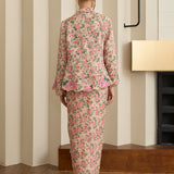 Viola Ramie Kebaya Set in Rosé