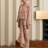 Viola Ramie Kebaya Set in Rosé
