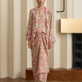 Viola Ramie Kebaya Set in Rosé
