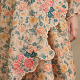 Viola Ramie Selendang in Peach