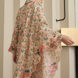 Viola Ramie Selendang in Peach