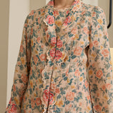 Viola Ramie Kebaya Set in Peach