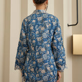 Florentine Ramie Kebaya Top in Horizon