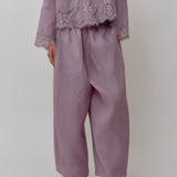 Sculptor Linen Pants in Lilac